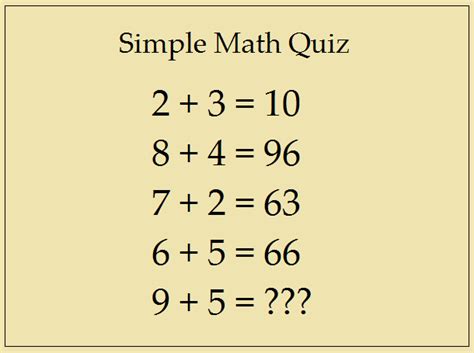 simple math questions